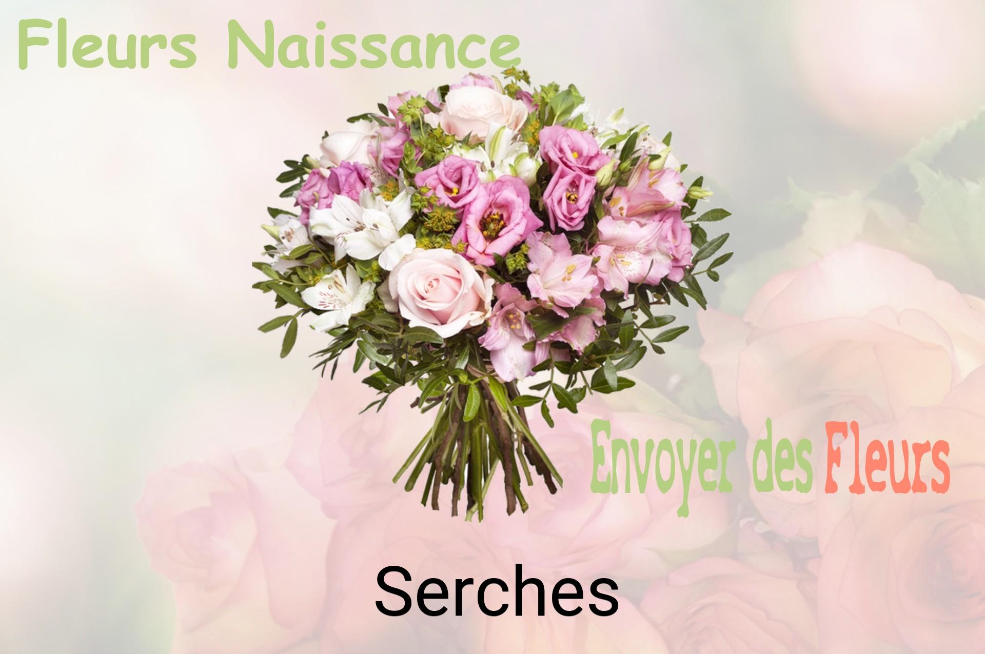 Bouquet de fleurs de naissance livré à Serches